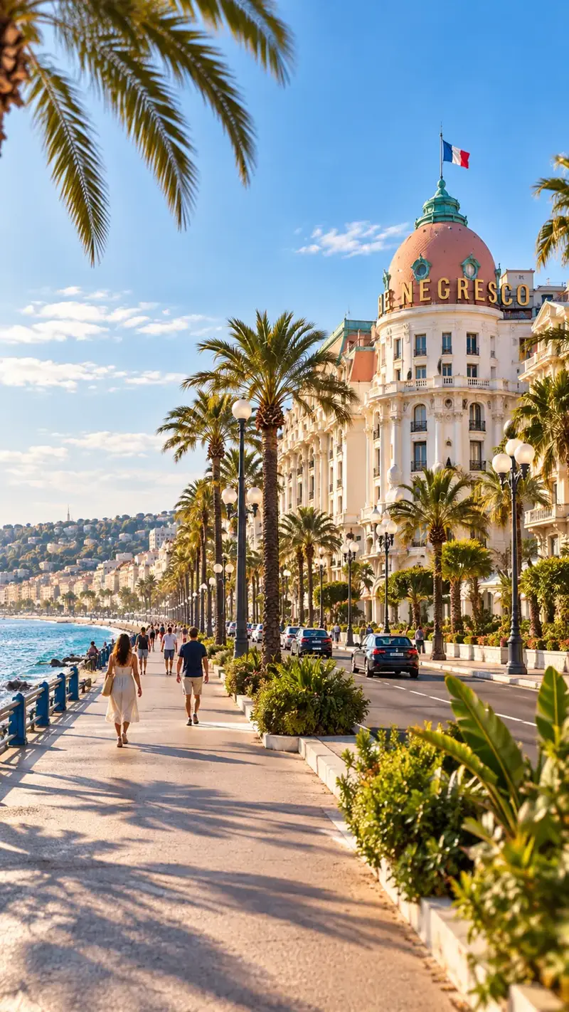 La Promenade des Anglais et le Negresco